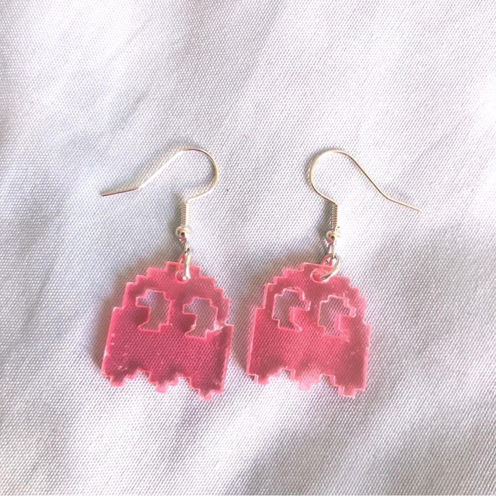 Jewelry - Pac-Man Ghost Earrings